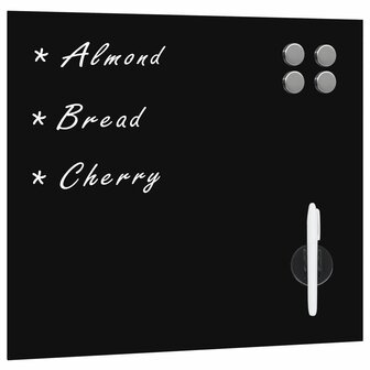 Magneetbord wandmontage 50x50 cm glas 1
