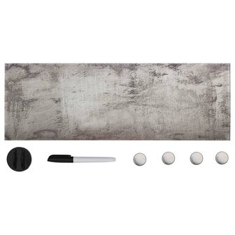 Magneetbord wandmontage 60x20 cm glas 1