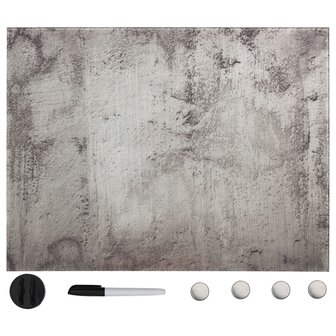 Magneetbord wandmontage 80x60 cm glas 1
