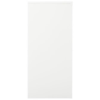 Roldeurkast 90x40x90 cm staal wit 3