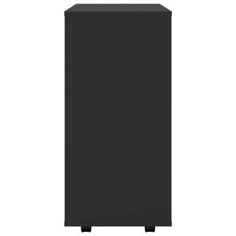 Rolkast 60x35x75 cm bewerkt hout zwart 6