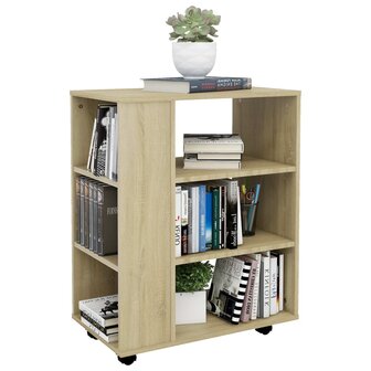 Rolkast 60x35x75 cm bewerkt hout sonoma eikenkleurig 8