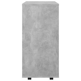 Rolkast 60x35x75 cm bewerkt hout betongrijs 6