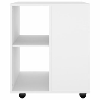 Rolkast 60x53x72 cm bewerkt hout wit 4