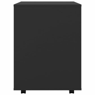 Rolkast 60x53x72 cm bewerkt hout zwart 6