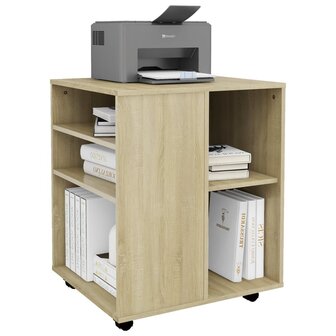 Rolkast 60x53x72 cm bewerkt hout sonoma eikenkleurig 7