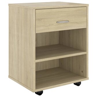 Rolkast 46x36x59 cm bewerkt hout sonoma eikenkleurig 2