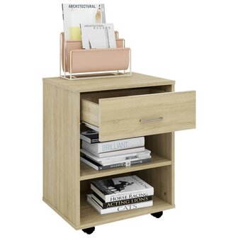 Rolkast 46x36x59 cm bewerkt hout sonoma eikenkleurig 7