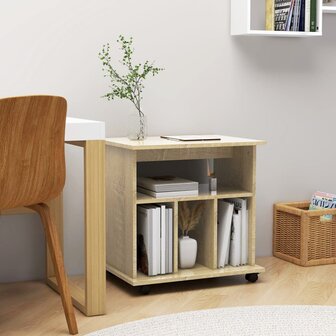 Rolkast 60x45x60 cm bewerkt hout sonoma eikenkleurig 1