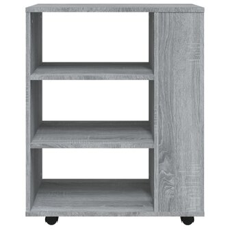 Rolkast 60x35x75 cm bewerkt hout grijs sonoma eiken 6