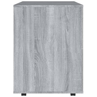 Rolkast 60x53x72 cm bewerkt hout grijs sonoma eiken 7