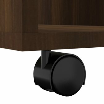 Rolkast 60x53x72 cm bewerkt hout bruin eikenkleur 8
