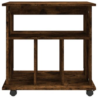 Rolkast 60x45x60 cm bewerkt hout gerookt eikenkleurig 5