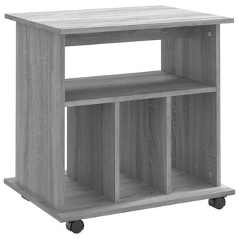 Rolkast 60x45x60 cm bewerkt hout grijs sonoma eiken 2