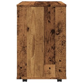 Rolkast 46x36x59 cm bewerkt hout oud houtkleurig 6