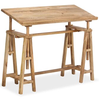 Tekentafel 116x50x76 cm massief mangohout 1