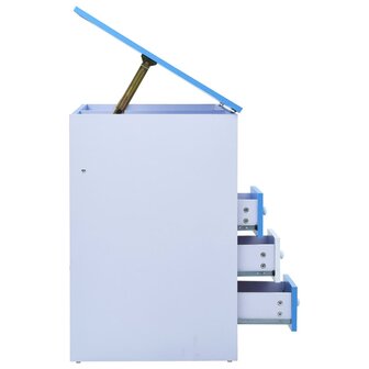 Kindertekentafel/-bureau kantelbaar blauw en wit 5