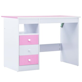 Kindertekentafel/-bureau kantelbaar roze en wit 4
