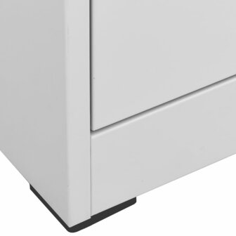 Archiefkast 46x62x102,5 cm staal lichtgrijs 6