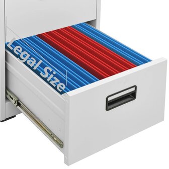 Archiefkast 46x62x102,5 cm staal lichtgrijs 9