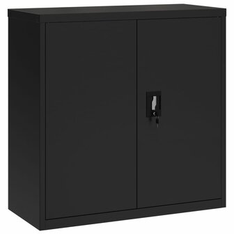 Archiefkast 90x40x130 cm staal zwart 7