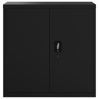 Archiefkast 90x40x130 cm staal zwart 8