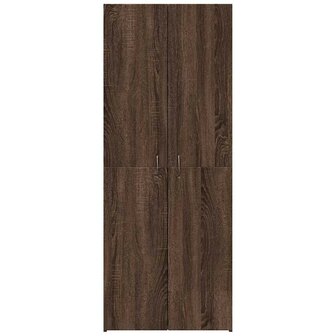 Archiefkast 60x32x153 cm bewerkt hout bruin eikenkleur 4