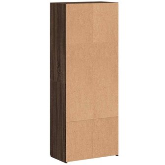 Archiefkast 60x32x153 cm bewerkt hout bruin eikenkleur 6
