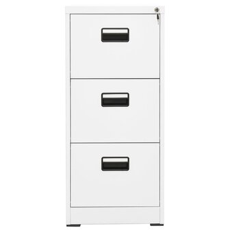 Archiefkast 46x62x102,5 cm staal wit 2
