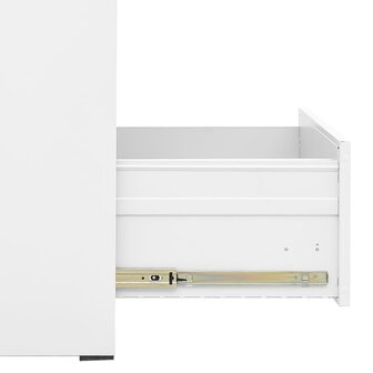 Archiefkast 46x62x102,5 cm staal wit 7