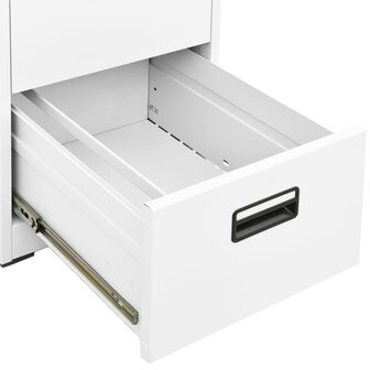 Archiefkast 46x62x102,5 cm staal wit 8