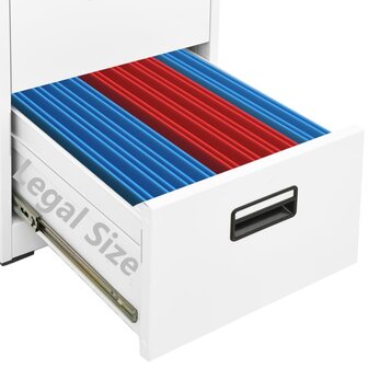 Archiefkast 46x62x102,5 cm staal wit 9