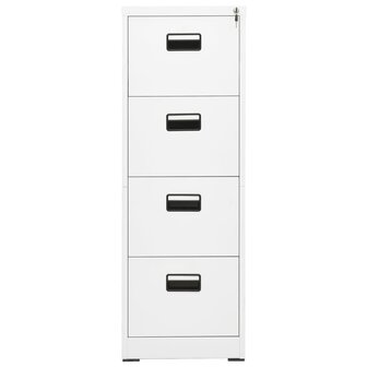 Archiefkast 46x62x133 cm staal wit 2
