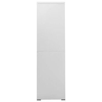 Archiefkast 90x46x164 cm staal lichtgrijs 3