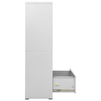 Archiefkast 90x46x164 cm staal lichtgrijs 6