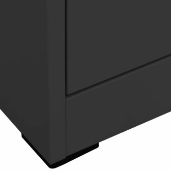 Archiefkast 90x46x164 cm staal antracietkleurig 7