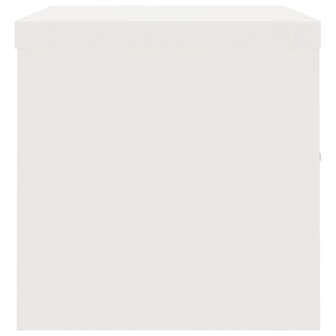 Archiefkast 90x40x40 cm staal wit 8