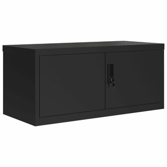 Archiefkast 90x40x40 cm staal zwart 2