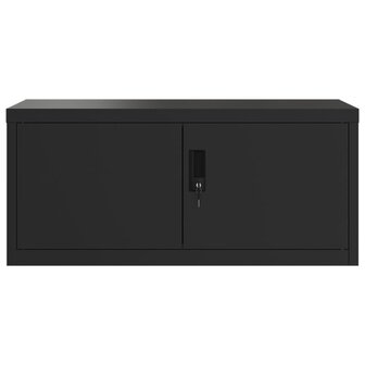 Archiefkast 90x40x40 cm staal zwart 3