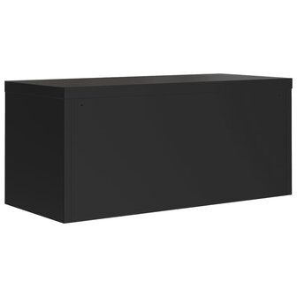 Archiefkast 90x40x40 cm staal zwart 6