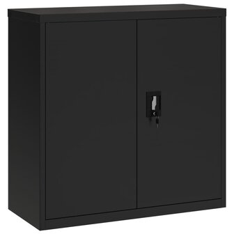 Archiefkast 90x40x90 cm staal zwart 2
