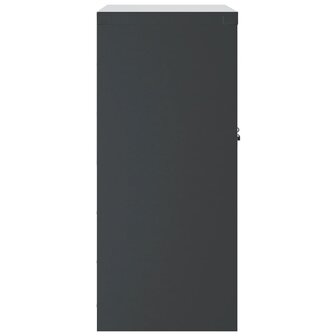 Archiefkast 79x40x90 cm staal antracietkleurig 5