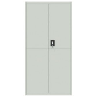 Archiefkast 90x40x180 cm staal lichtgrijs 3