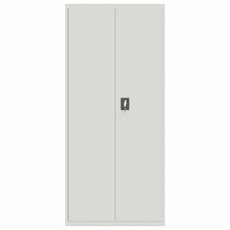 Archiefkast 90x40x200 cm staal lichtgrijs 3