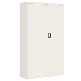 Archiefkast 105x40x180 cm staal wit 2