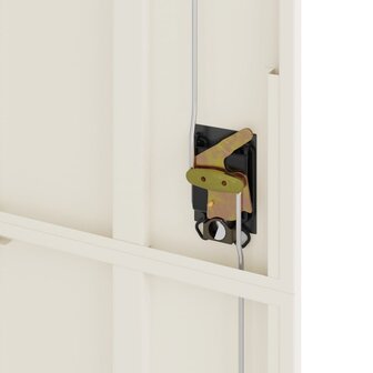 Archiefkast 105x40x180 cm staal wit 8