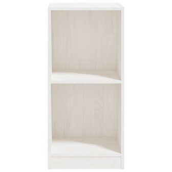 Bijzetkast 35,5x33,5x76 cm massief grenenhout wit 5