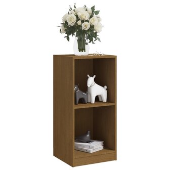 Bijzetkast 35,5x33,5x76 cm massief grenenhout honingbruin 4