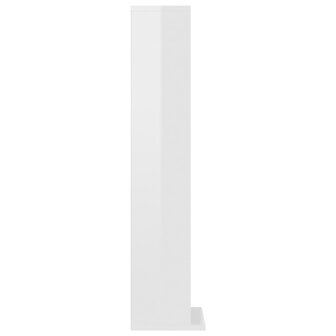 Cd-kast 21x20x88 cm bewerkt hout hoogglans wit 5