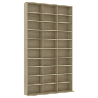 Cd-kast 102x16x177,5 cm bewerkt hout sonoma eikenkleurig 2